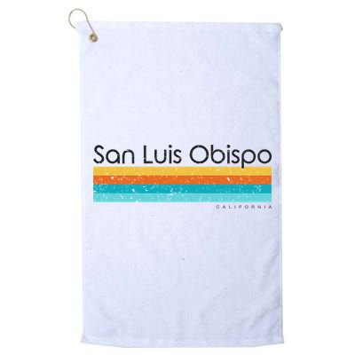 Vintage San Luis Obispo California Ca Retro Design Golf Towel