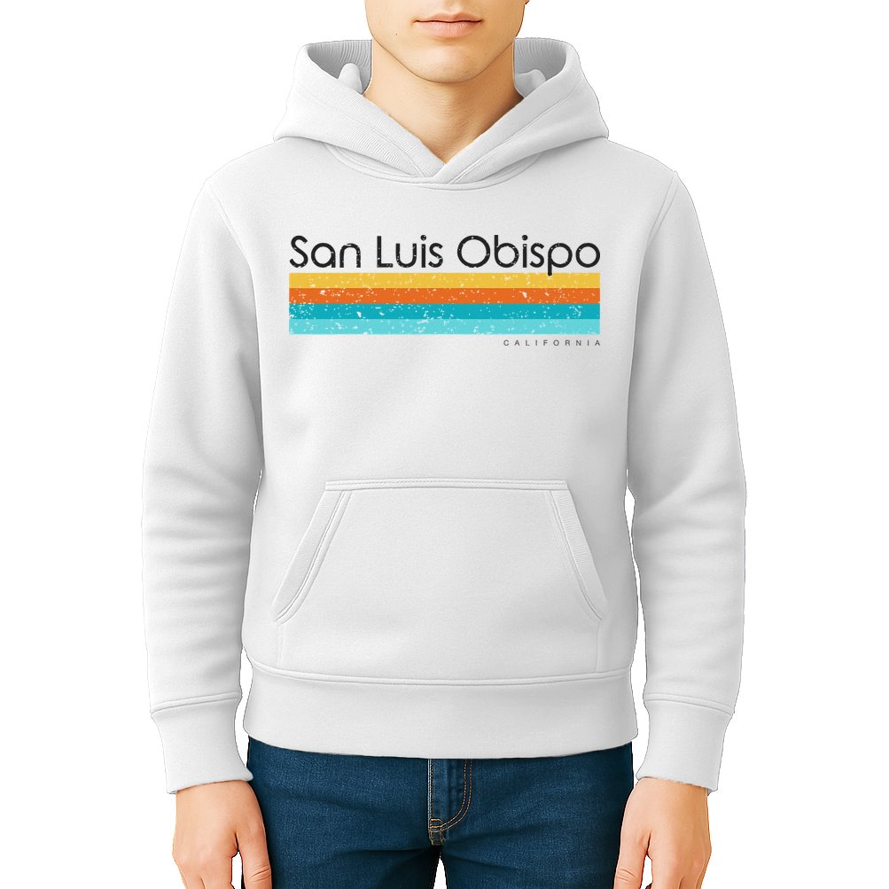 Vintage San Luis Obispo California Ca Retro Design Kids Hoodie