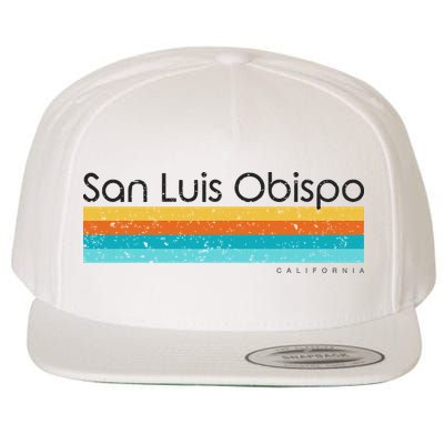 Vintage San Luis Obispo California Ca Retro Design Wool Snapback Cap