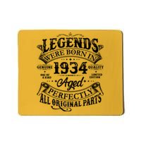 Vintage Scroll Legends Were Born In 1934 Aged Perfectly 90th Birthday Mousepad