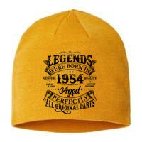 Vintage Scroll Legends Were Born In 1954 Aged Perfectly 70th Birthday Sustainable Beanie