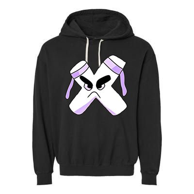 Villain Strong Letter X Alphabet Lore Garment-Dyed Fleece Hoodie