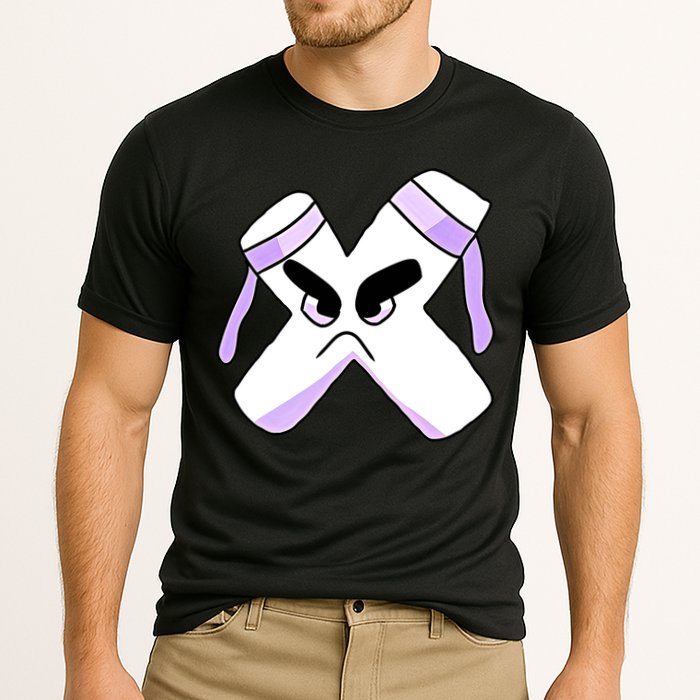 Villain Strong Letter X Alphabet Lore Cooling Performance Crew T-Shirt