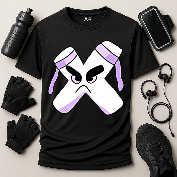 Villain Strong Letter X Alphabet Lore Cooling Performance Crew T-Shirt