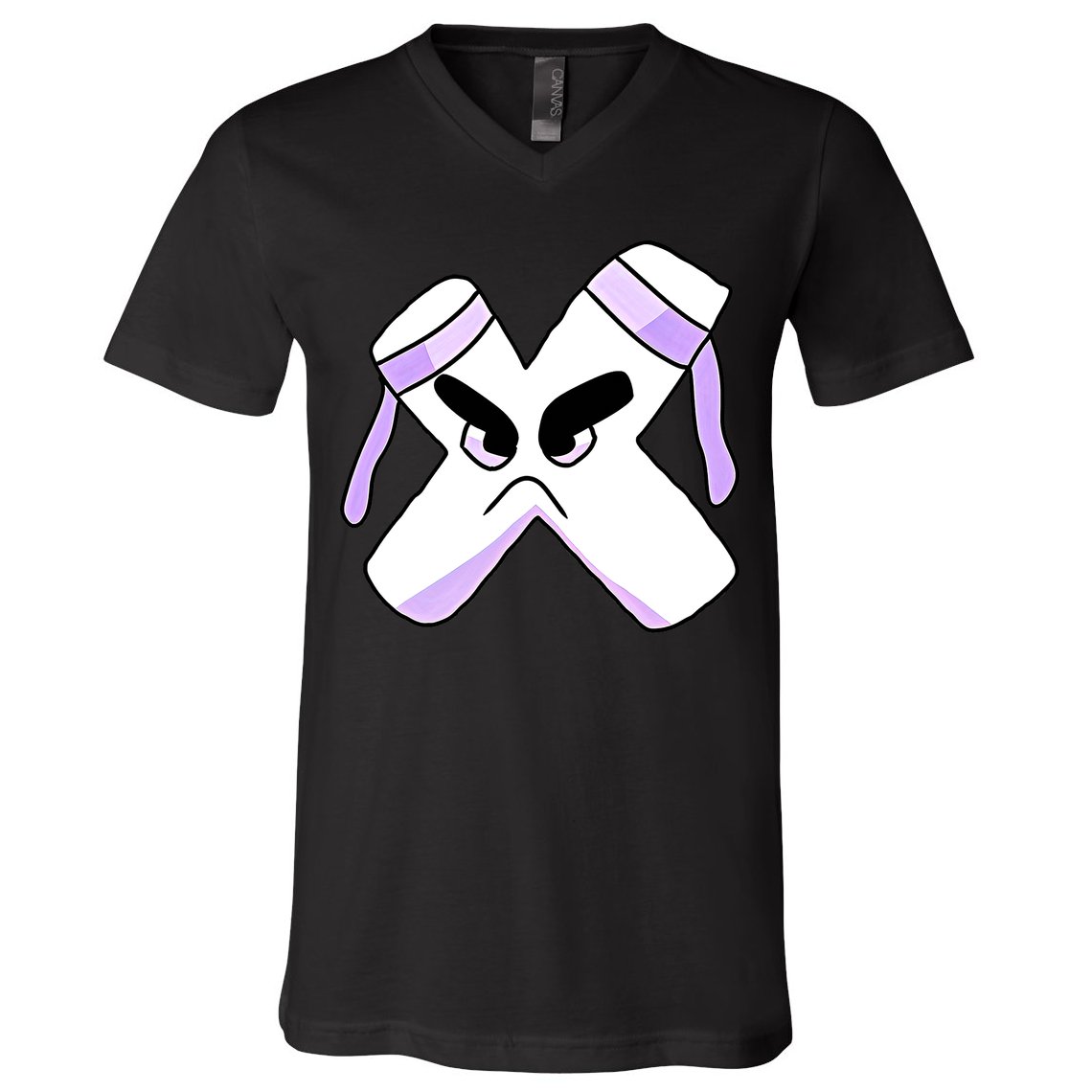 Villain Strong Letter X Alphabet Lore V-Neck T-Shirt