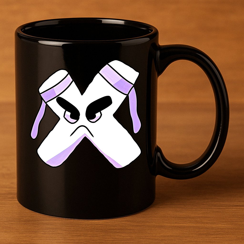 Villain Strong Letter X Alphabet Lore 11oz C Handle Ceramic Mug
