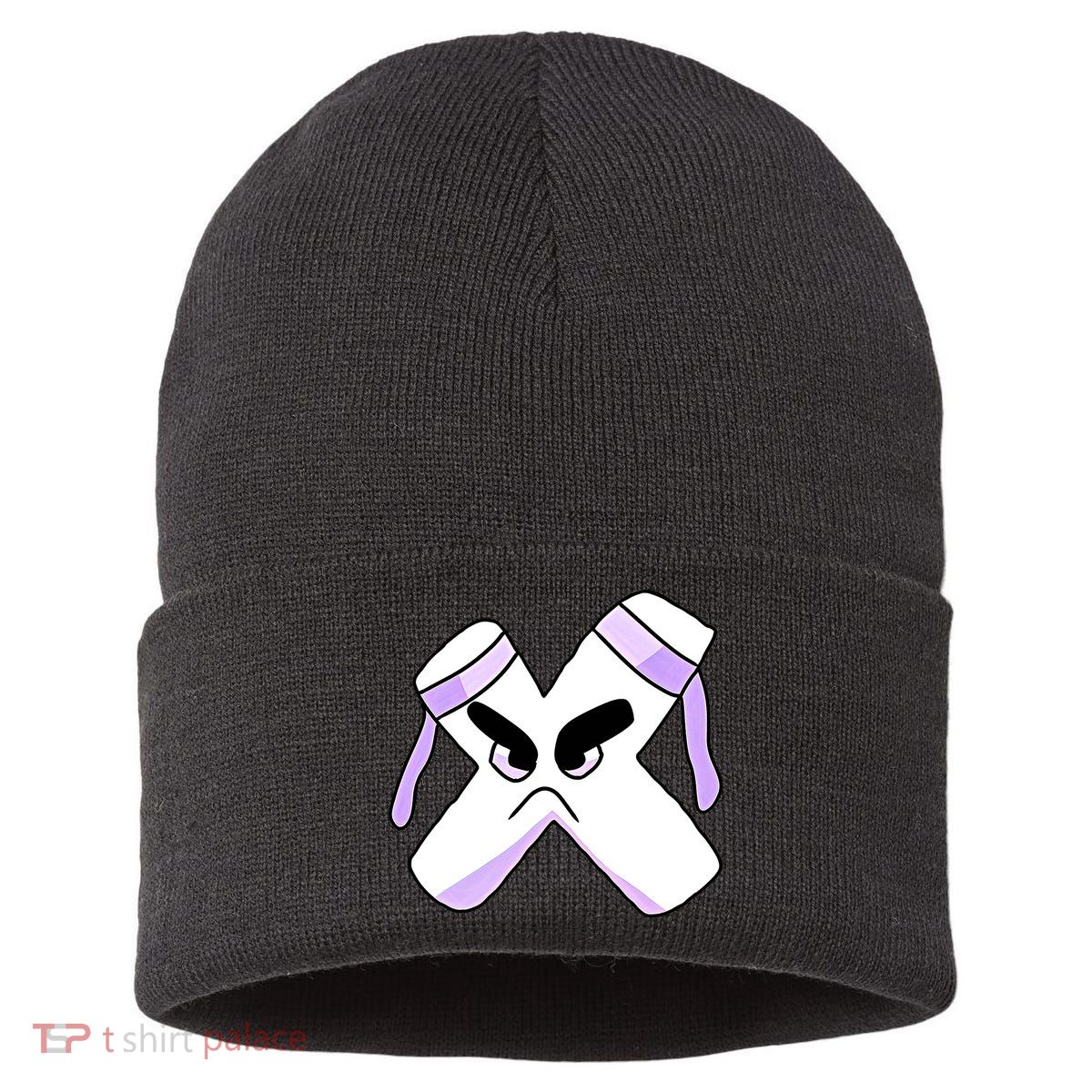 Villain Strong Letter X Alphabet Lore Sustainable Knit Beanie