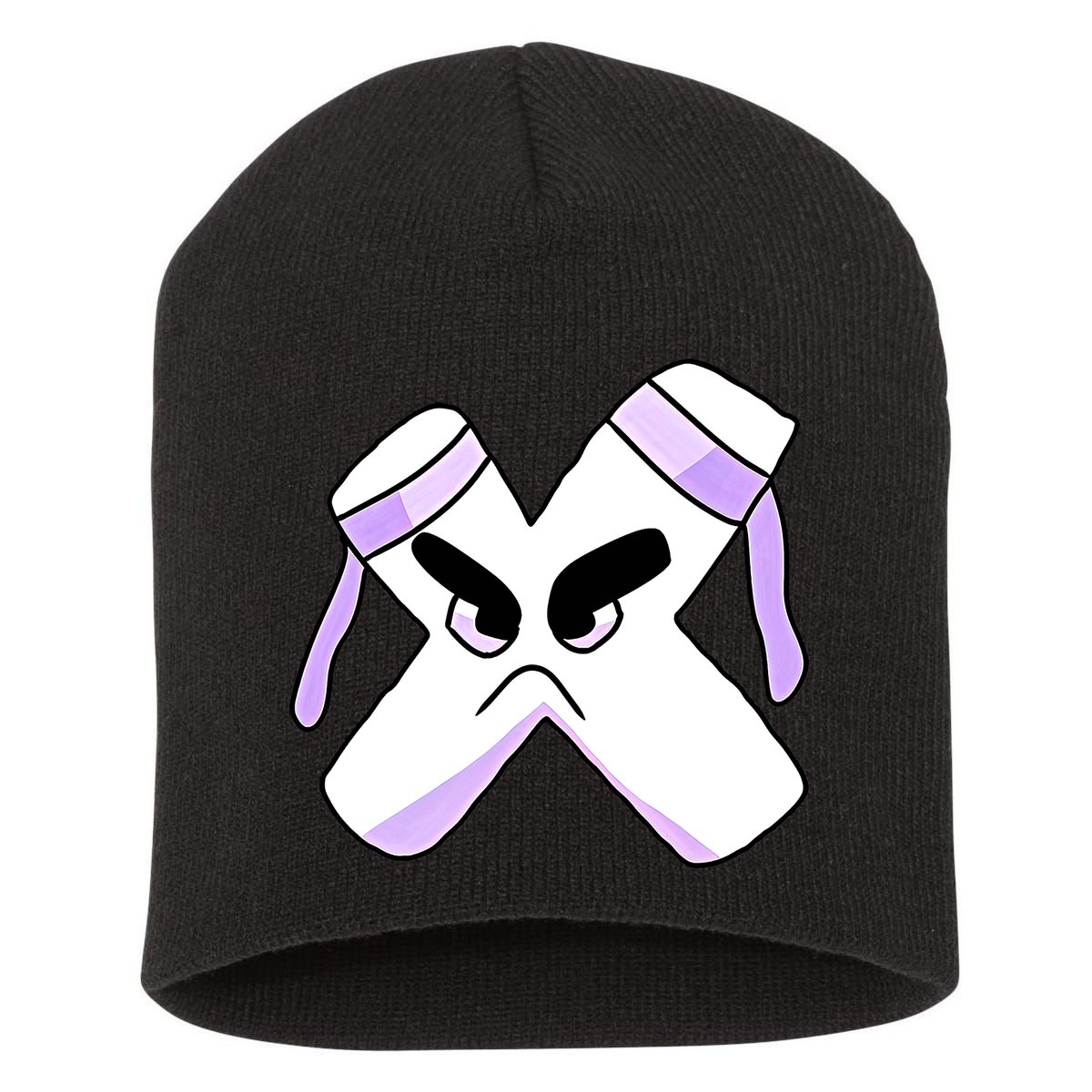 Villain Strong Letter X Alphabet Lore Short Acrylic Beanie