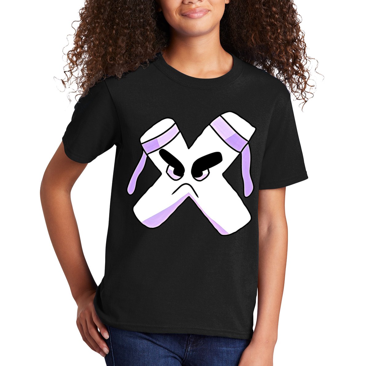 Villain Strong Letter X Alphabet Lore Kids T-Shirt