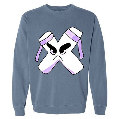 Villain Strong Letter X Alphabet Lore Garment-Dyed Sweatshirt