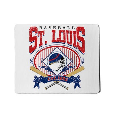 Vintage St Louis Baseball  Baseball Love Mousepad