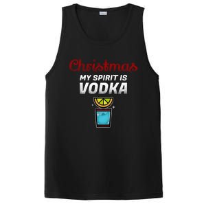 Vodka Spirit Lemon Graphic My Christmas Spirit Gift PosiCharge Competitor Tank