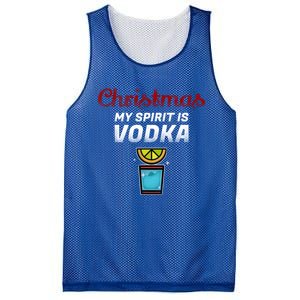 Vodka Spirit Lemon Graphic My Christmas Spirit Gift Mesh Reversible Basketball Jersey Tank