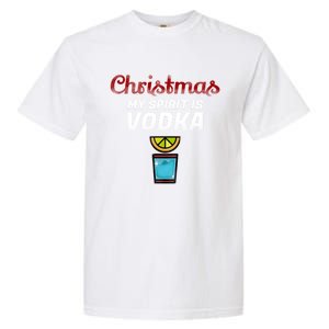 Vodka Spirit Lemon Graphic My Christmas Spirit Gift Garment-Dyed Heavyweight T-Shirt