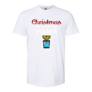 Vodka Spirit Lemon Graphic My Christmas Spirit Gift Softstyle CVC T-Shirt