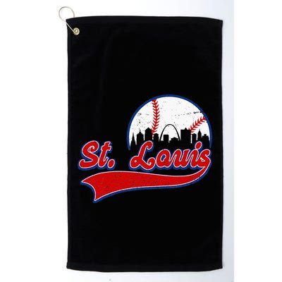 Vintage St. Louis City Downtown Skylines Baseball Fans Lover Golf Towel