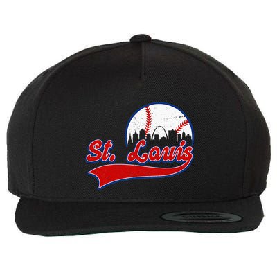 Vintage St. Louis City Downtown Skylines Baseball Fans Lover Wool Snapback Cap