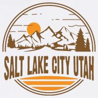 Vintage Salt Lake City Utah Mountain Hiking Souvenir Print Womens Tank Top