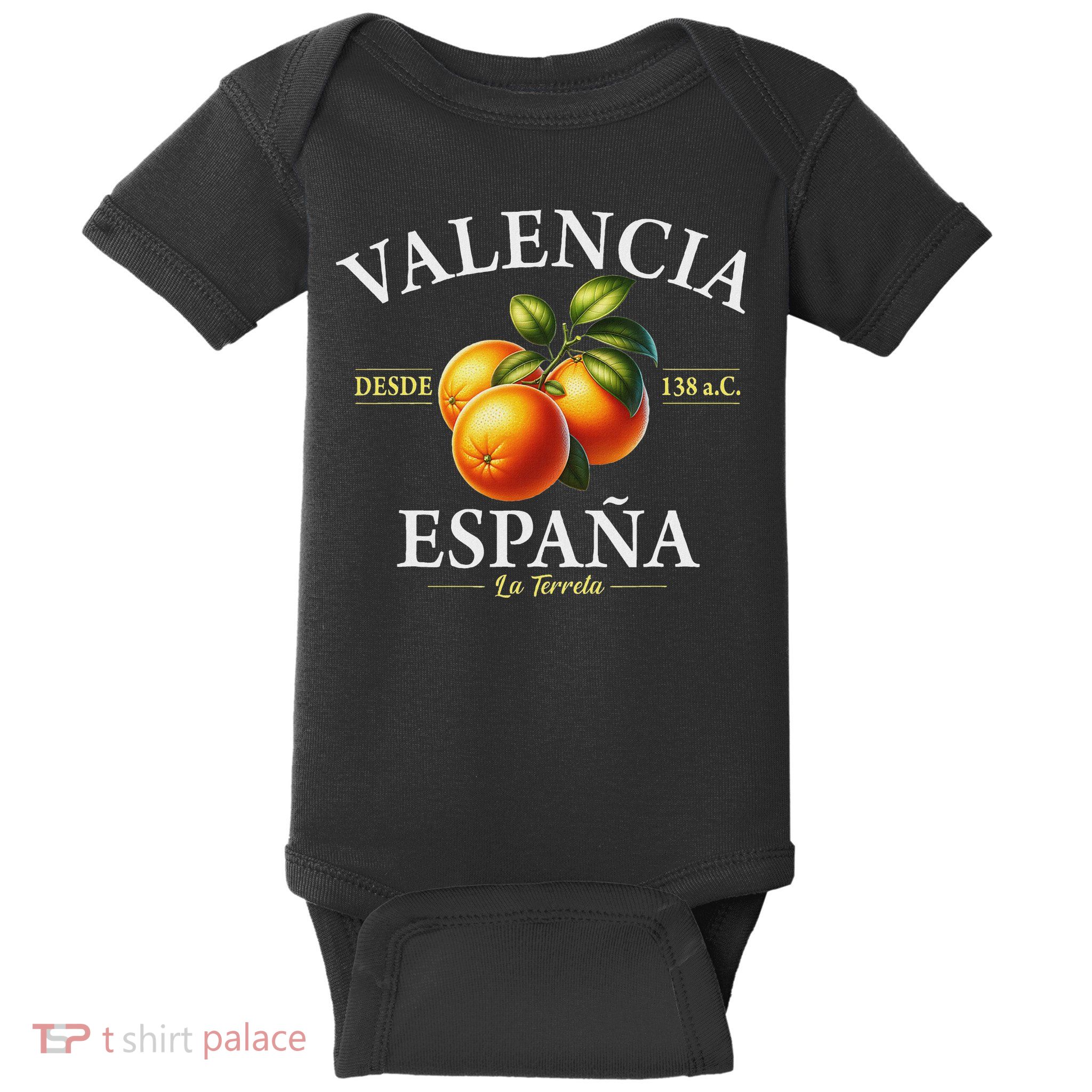 Valencia Spain La Terreta Oranges Since 138 Bc Baby Bodysuit