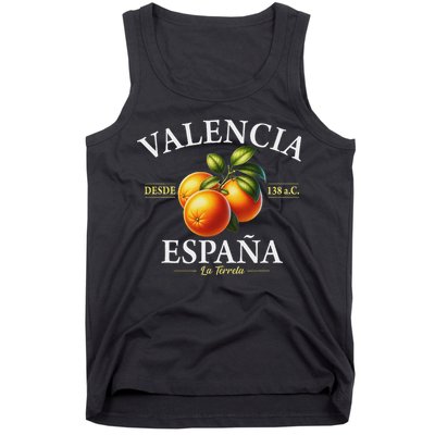 Valencia Spain La Terreta Oranges Since 138 Bc Tank Top