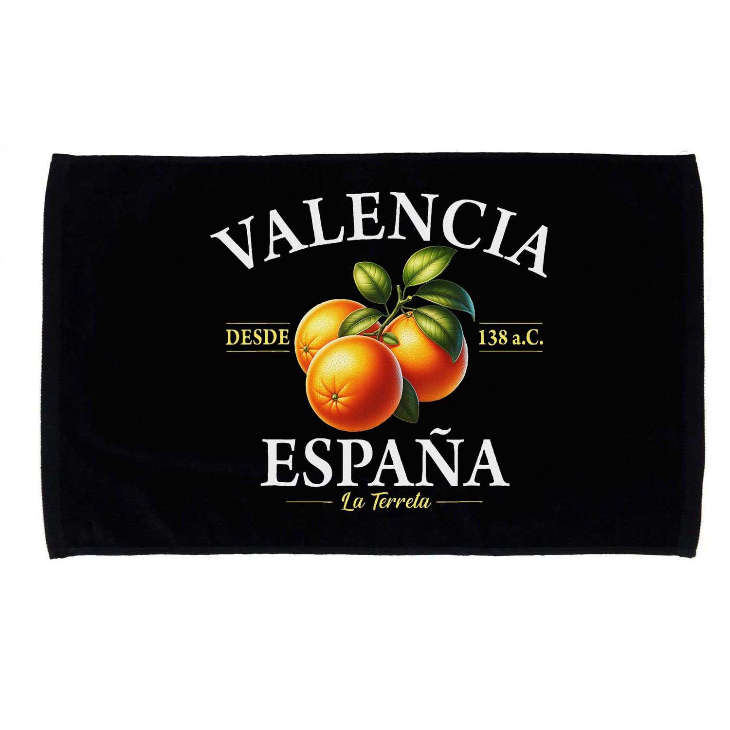 Valencia Spain La Terreta Oranges Since 138 Bc Microfiber Hand Towel
