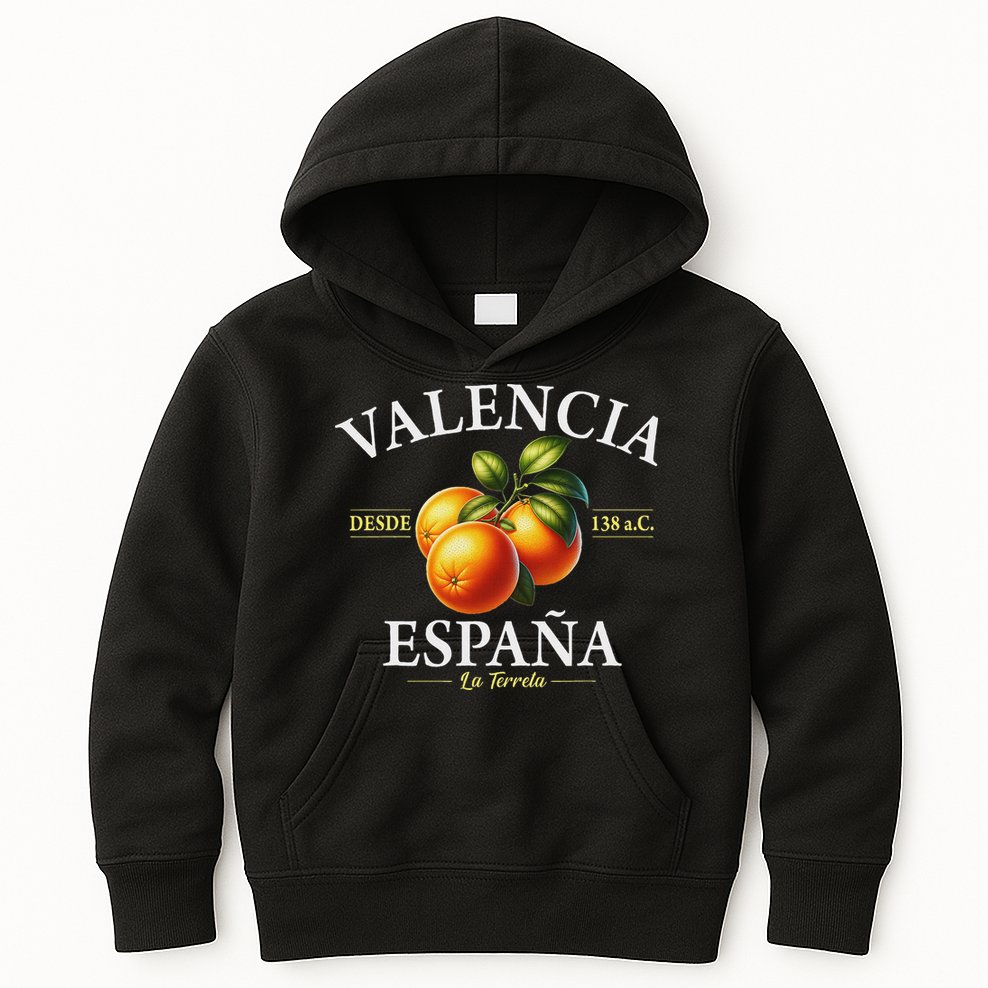 Valencia Spain La Terreta Oranges Since 138 Bc Kids Hoodie