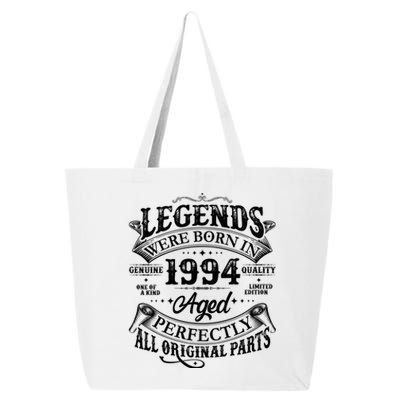 Vintage Scroll Legends Were Born In 1994 Aged Perfectly 30th Birthday 25L Jumbo Tote