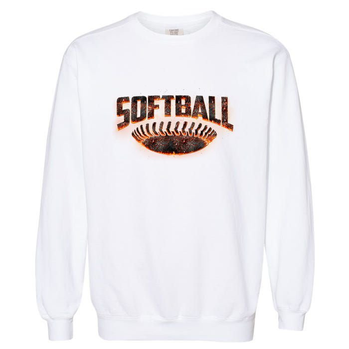 Vintage Softball Logo Garment-Dyed Sweatshirt