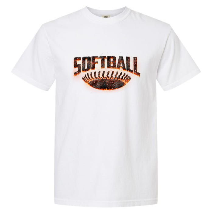 Vintage Softball Logo Garment-Dyed Heavyweight T-Shirt