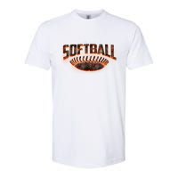 Vintage Softball Logo Softstyle CVC T-Shirt