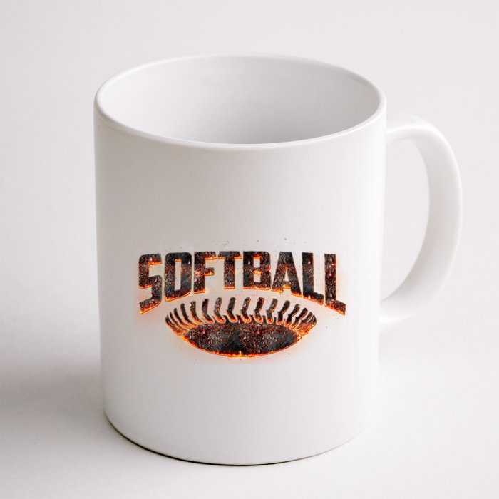 Vintage Softball Logo Coffee Mug