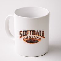 Vintage Softball Logo Coffee Mug