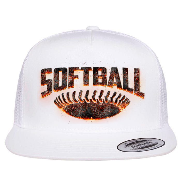 Vintage Softball Logo Flatbill Hat