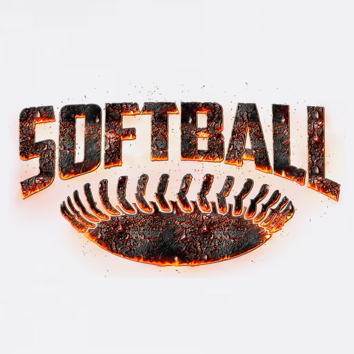 Vintage Softball Logo Flatbill Hat