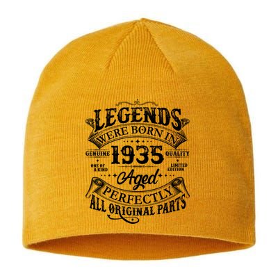 Vintage Scroll Legends Were Born In 1935 Aged Perfectly 90th Birthday Sustainable Beanie