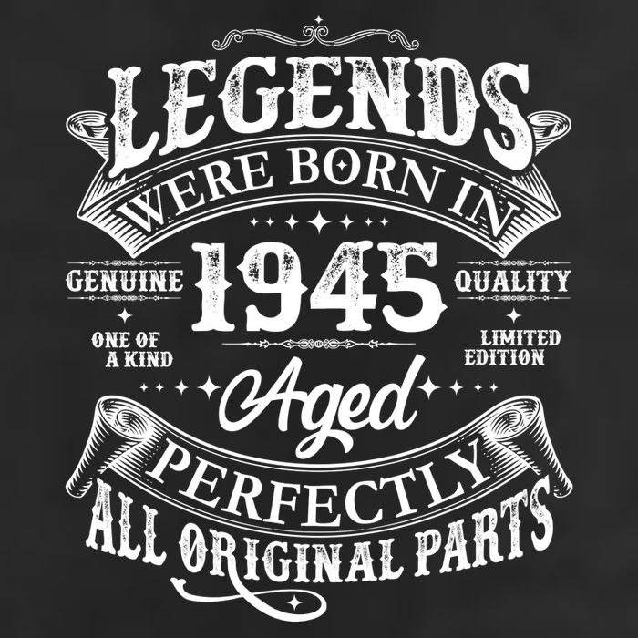 Vintage Scroll Legends Were Born In 1945 Aged Perfectly 80th Birthday Beanie