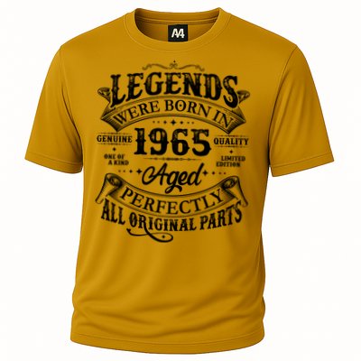 Vintage Scroll Legends Were Born In 1965 Aged Perfectly 60th Birthday Performance Shirt