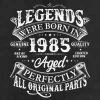 Vintage Scroll Legends Were Born In 1985 Aged Perfectly 40th Birthday Beanie