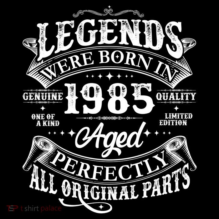 Vintage Scroll Legends Were Born In 1985 Aged Perfectly 40th Birthday Flatbill Hat