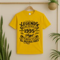 Vintage Scroll Legends Were Born In 1995 Aged Perfectly 30th Birthday T-Shirt