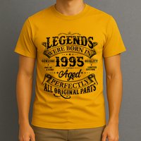 Vintage Scroll Legends Were Born In 1995 Aged Perfectly 30th Birthday T-Shirt