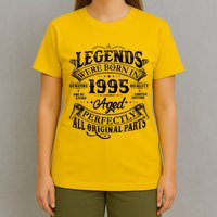 Vintage Scroll Legends Were Born In 1995 Aged Perfectly 30th Birthday T-Shirt