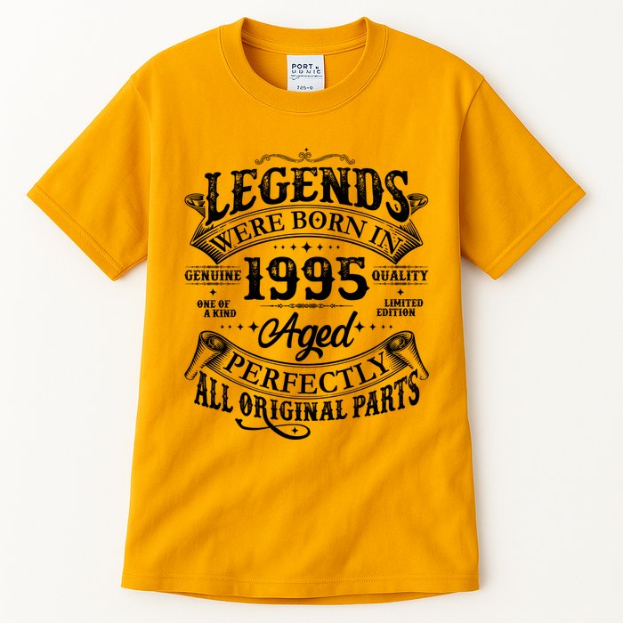 Vintage Scroll Legends Were Born In 1995 Aged Perfectly 30th Birthday Tall T-Shirt