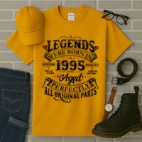 Vintage Scroll Legends Were Born In 1995 Aged Perfectly 30th Birthday Tall T-Shirt