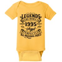 Vintage Scroll Legends Were Born In 1995 Aged Perfectly 30th Birthday Baby Bodysuit