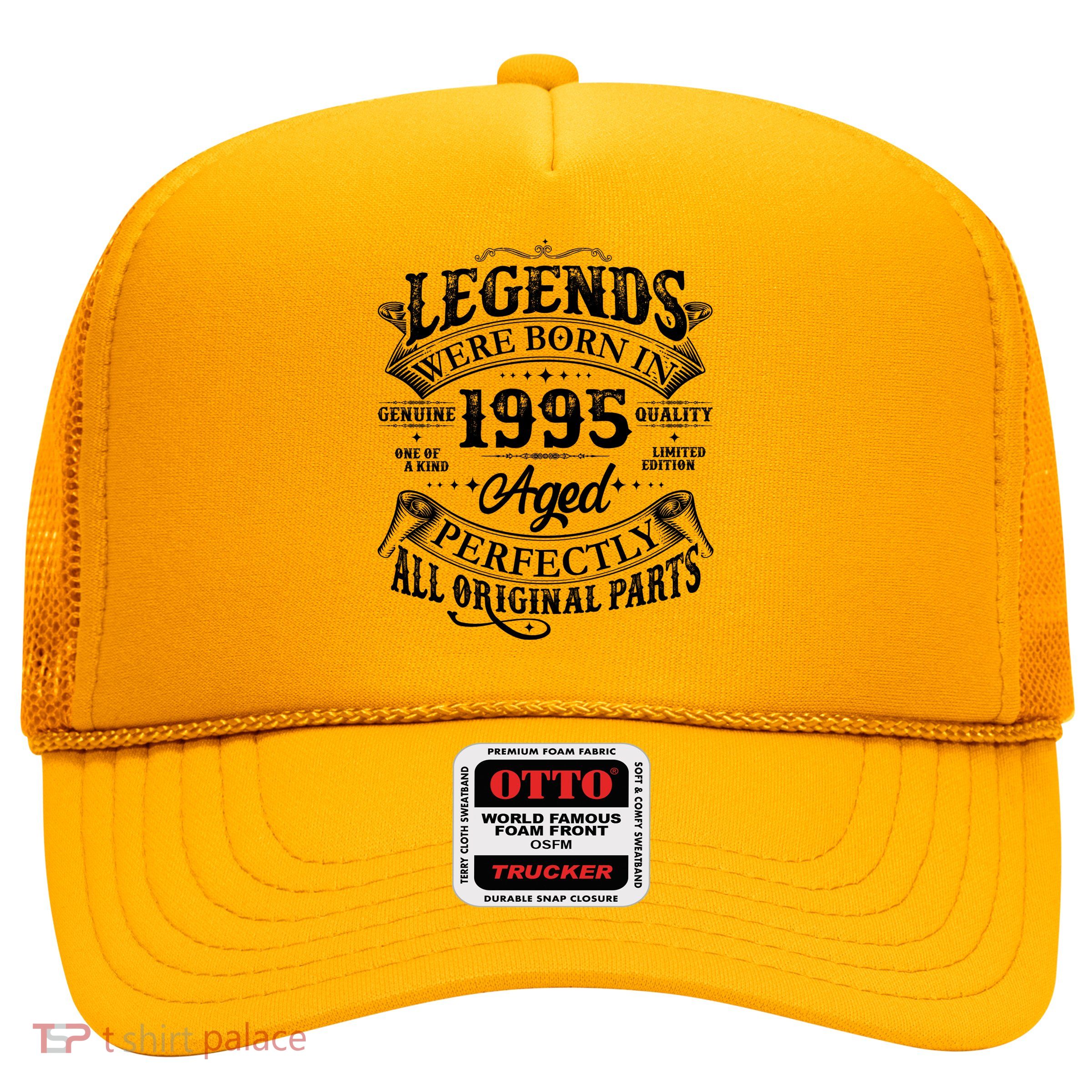 Vintage Scroll Legends Were Born In 1995 Aged Perfectly 30th Birthday Trucker Hat