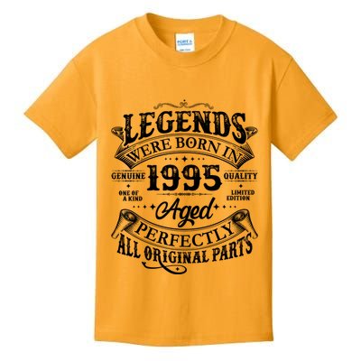 Vintage Scroll Legends Were Born In 1995 Aged Perfectly 30th Birthday Kids T-Shirt