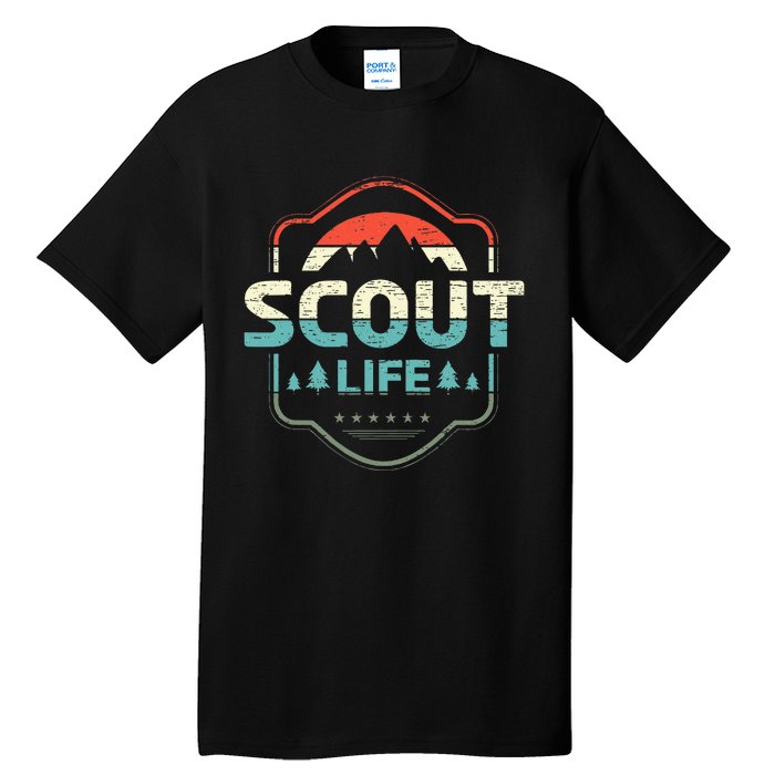 Vintage Scout Life For A Camping Nature Hiking Scout Tall T-Shirt