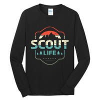 Vintage Scout Life For A Camping Nature Hiking Scout Tall Long Sleeve T-Shirt