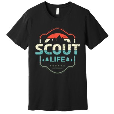 Vintage Scout Life For A Camping Nature Hiking Scout Premium T-Shirt